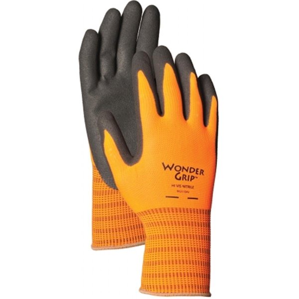 Lfs Glove Extra Large Orange High Visibility Nitrile Palm Gloves WG510HVXL